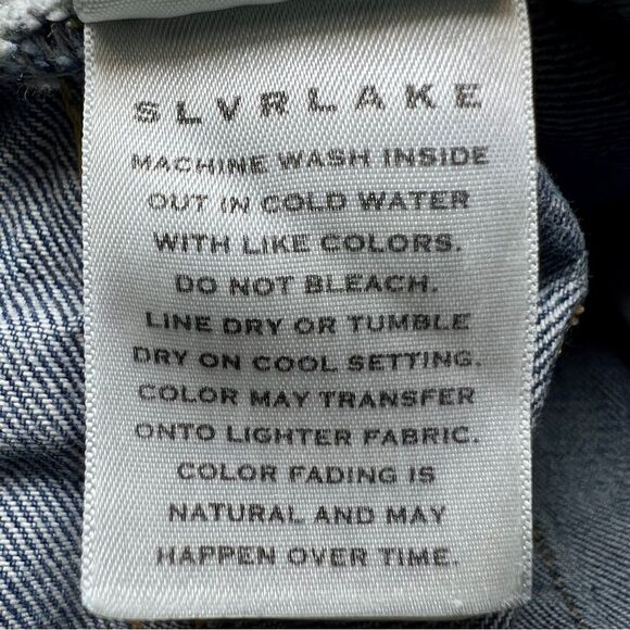 SLVRLAKE Beatnik High Rise Slim Jeans in Trouble Maker Wash - Picture 9 of 10